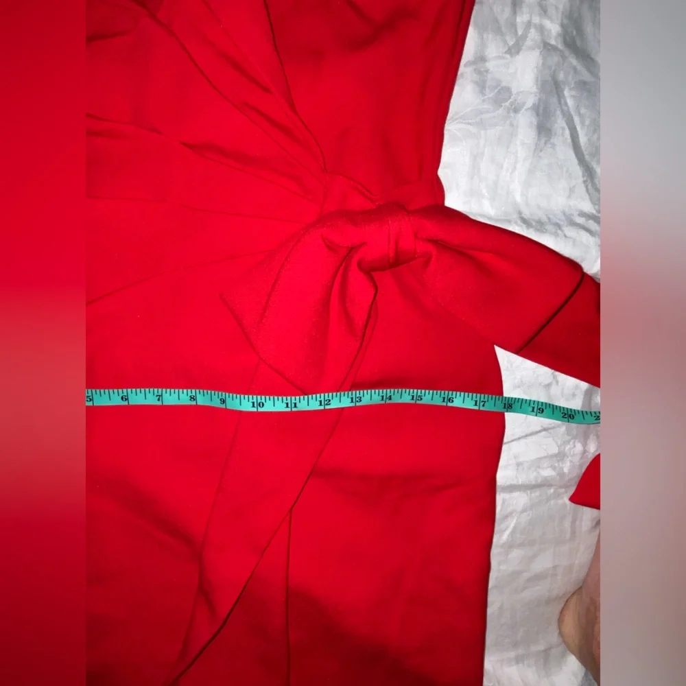 RARE Nwt Cache Red off the Shoulder formal Dress - Picture 10 of 14